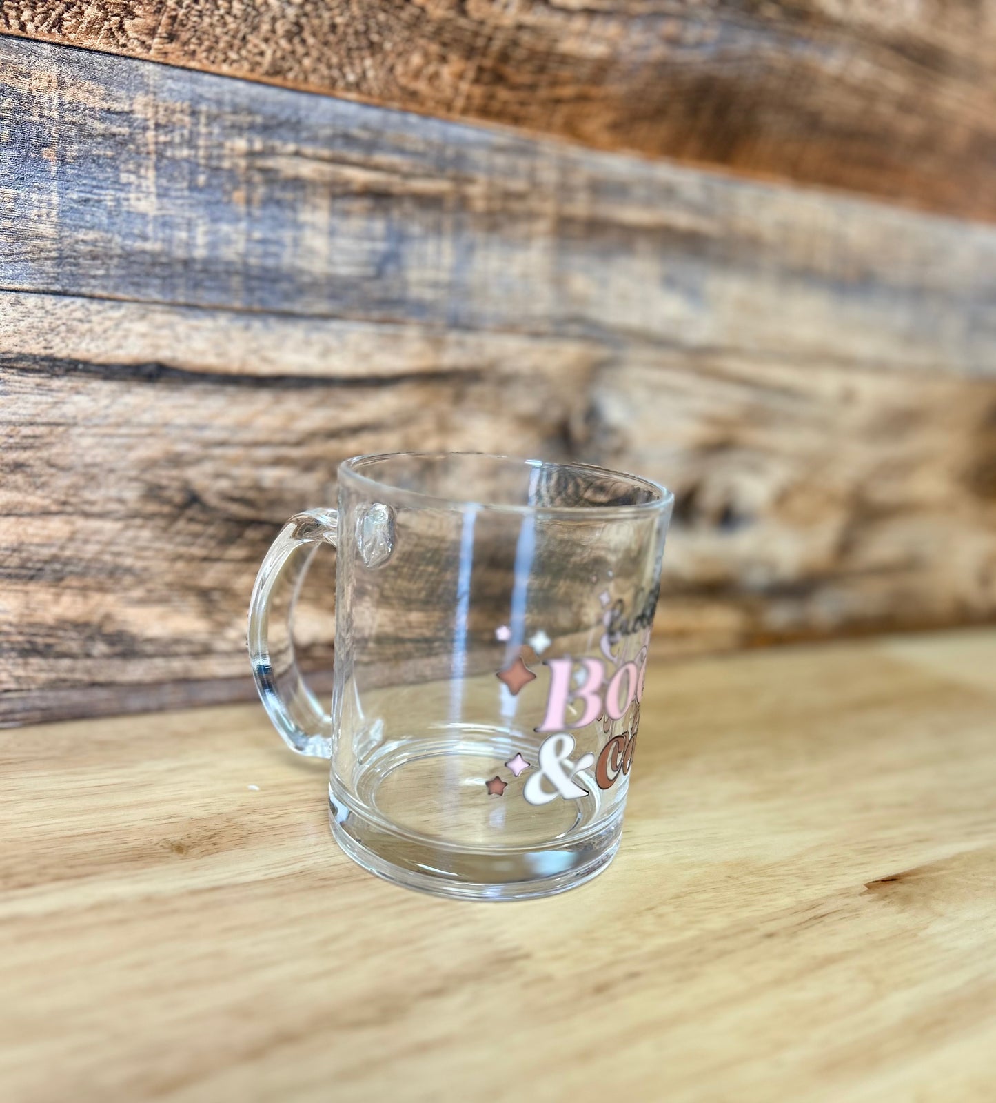 Coffee & Books Glass coffee mugs