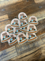 Bookshop snow globe sticker