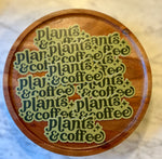 Plants & Coffee Sticker • green