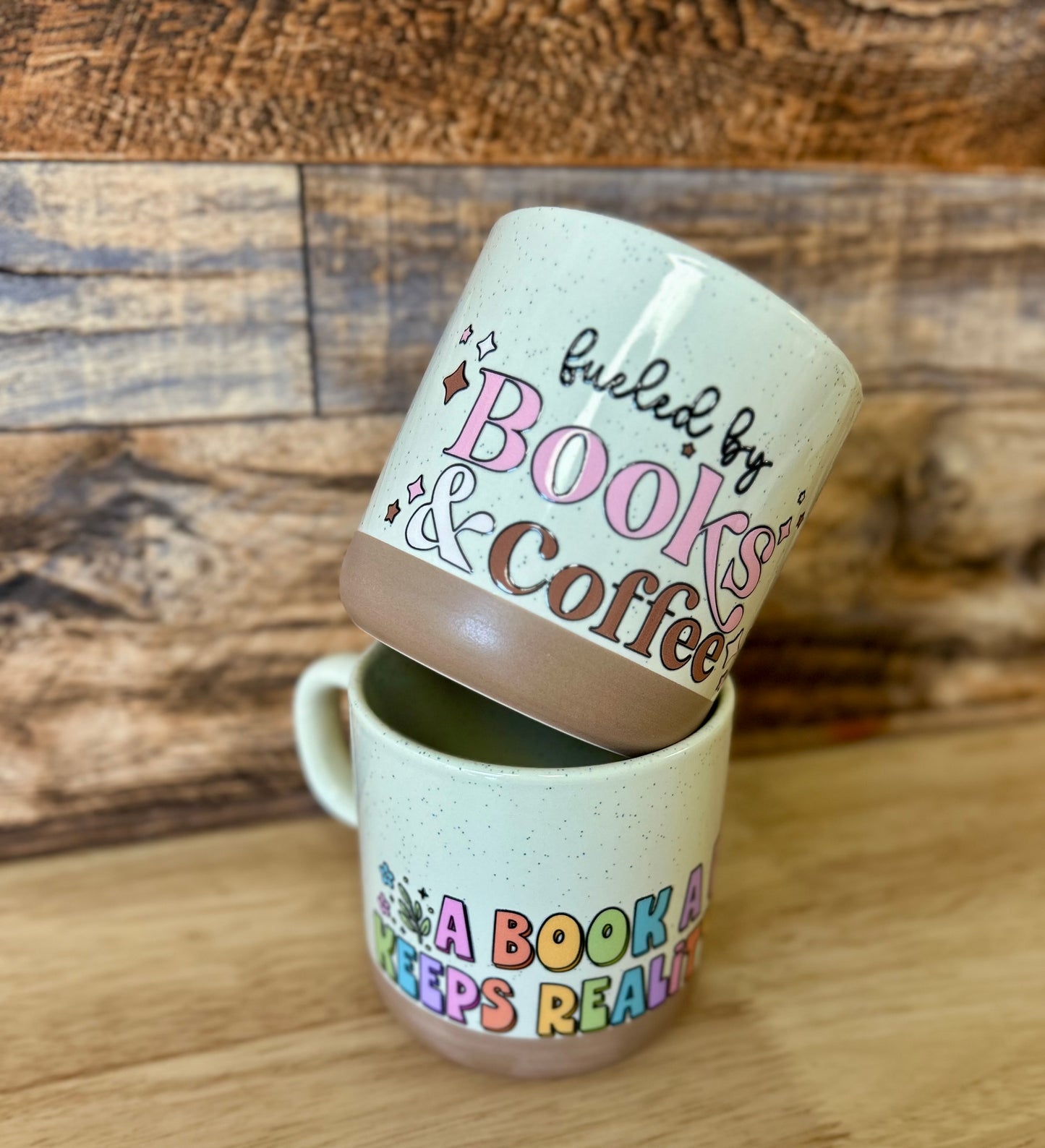 Coffee & books Ceramic coffee mugs