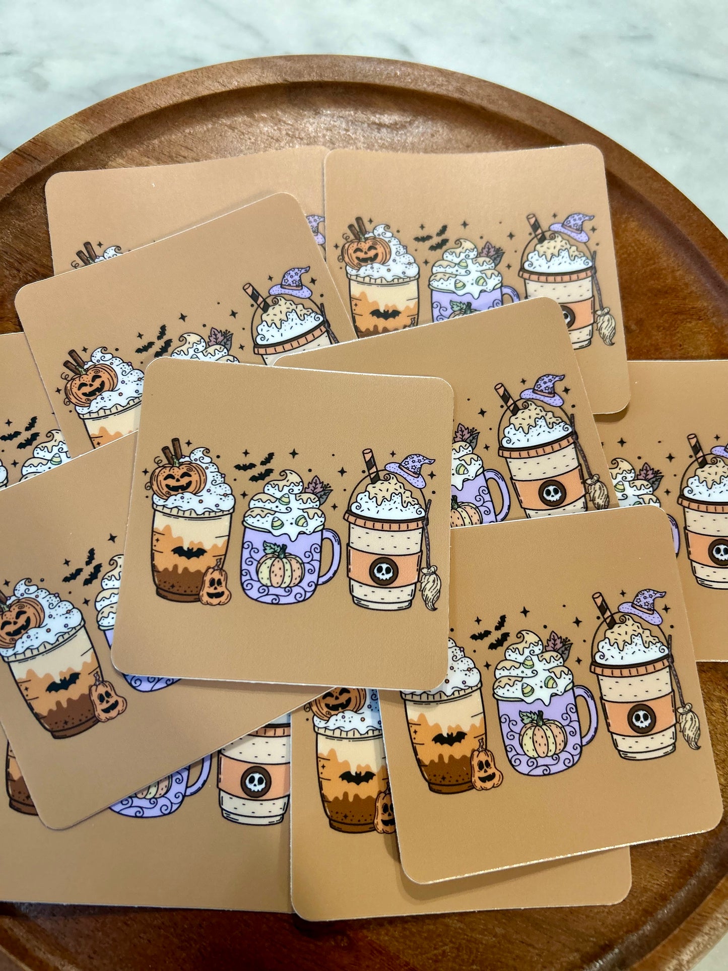 Fall drinks sticker