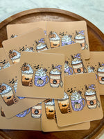 Fall drinks sticker