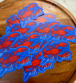 East Coast Lobster sticker • blue