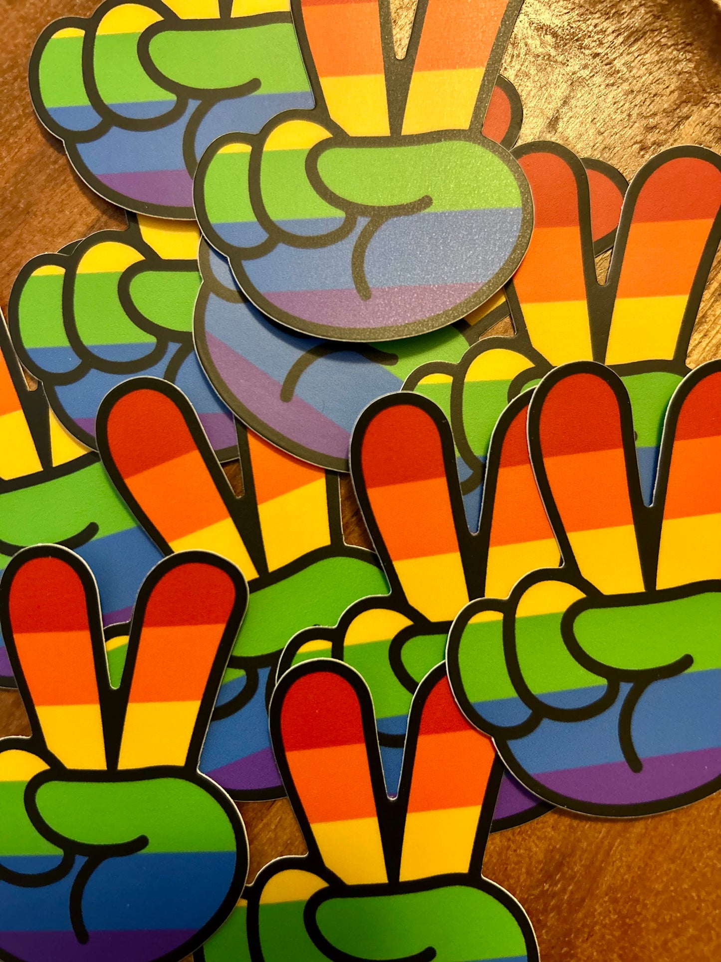 Pride peace sticker