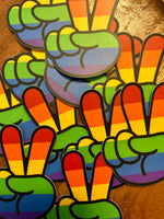 Pride peace sticker