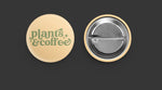 Plants & Coffee button • sage