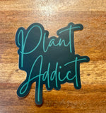 Plant Addict sticker • black