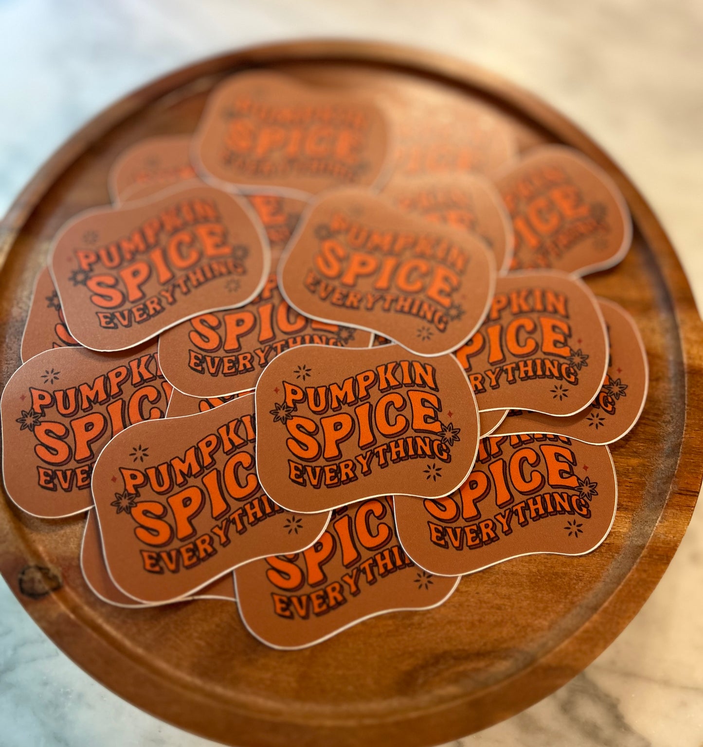 Pumpkin Spice Sticker • brown