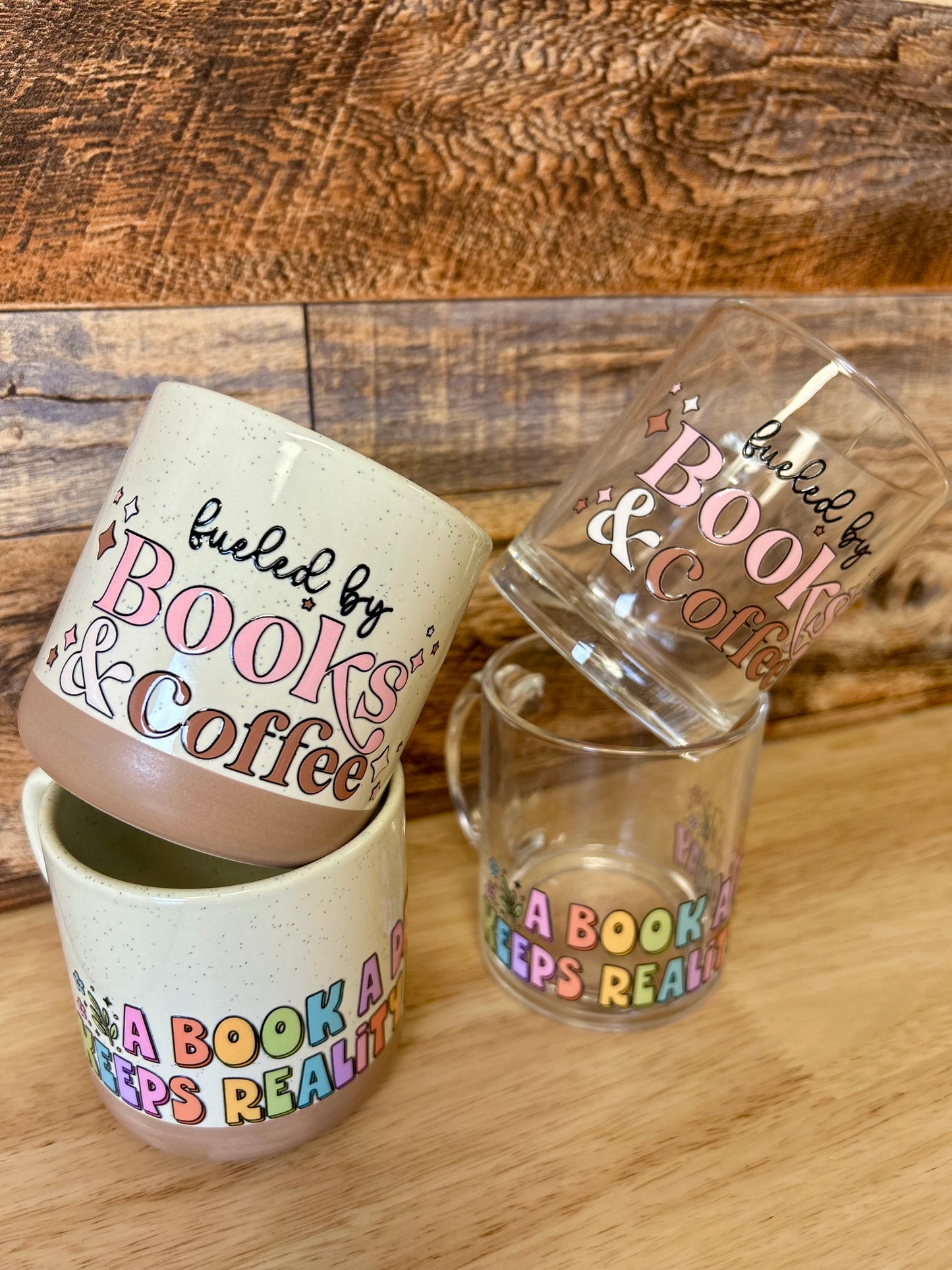 Coffee & books Ceramic coffee mugs