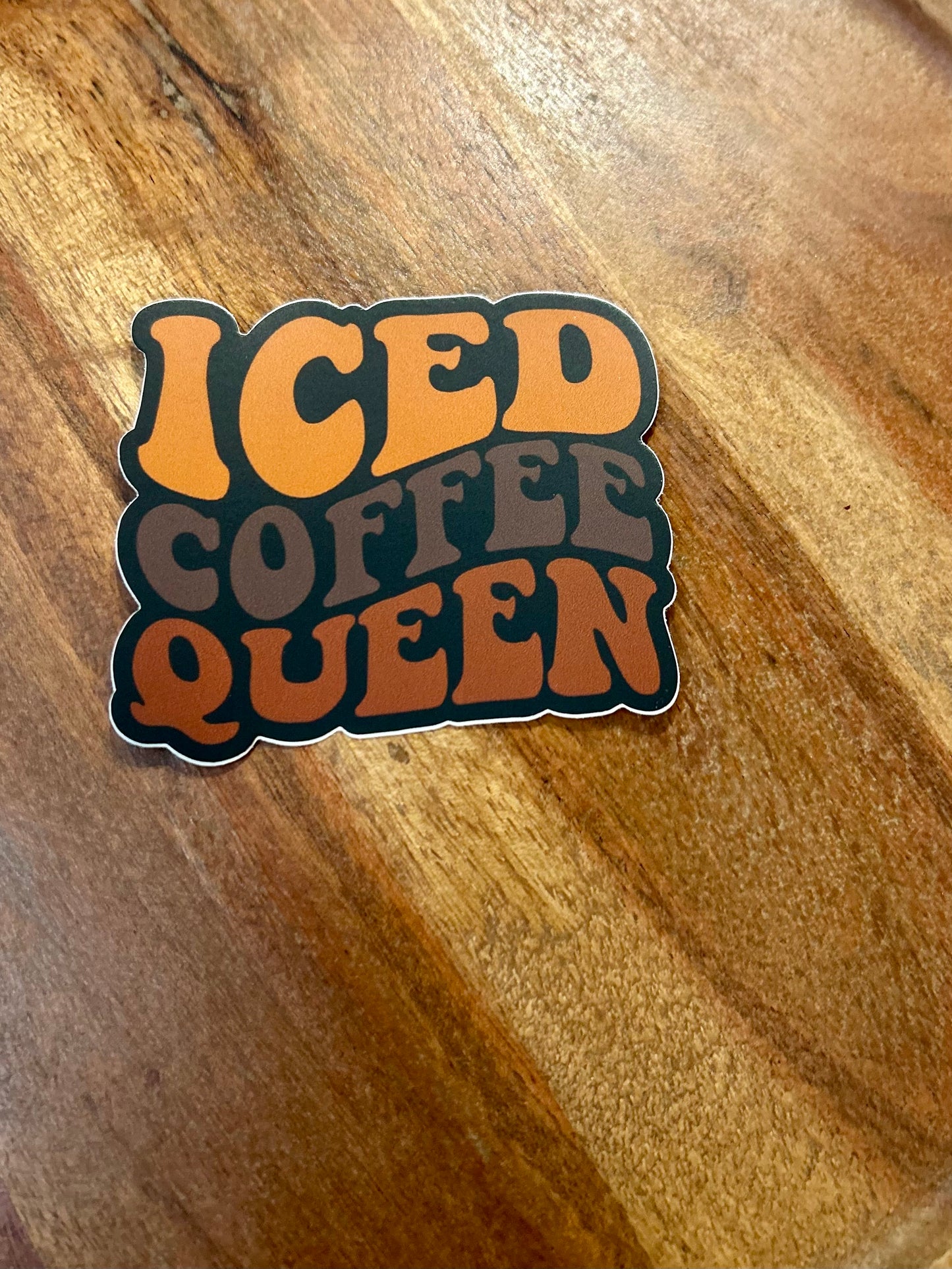 Iced Coffee Queen sticker