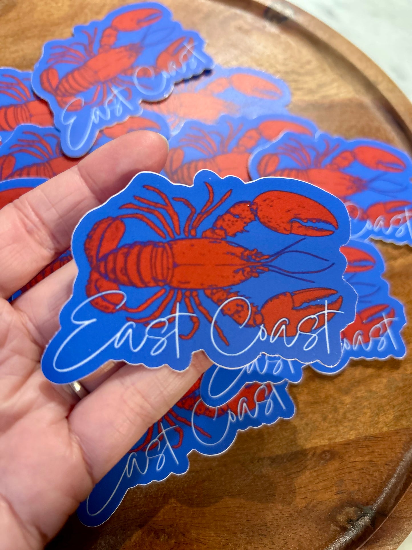 East Coast Lobster sticker • blue