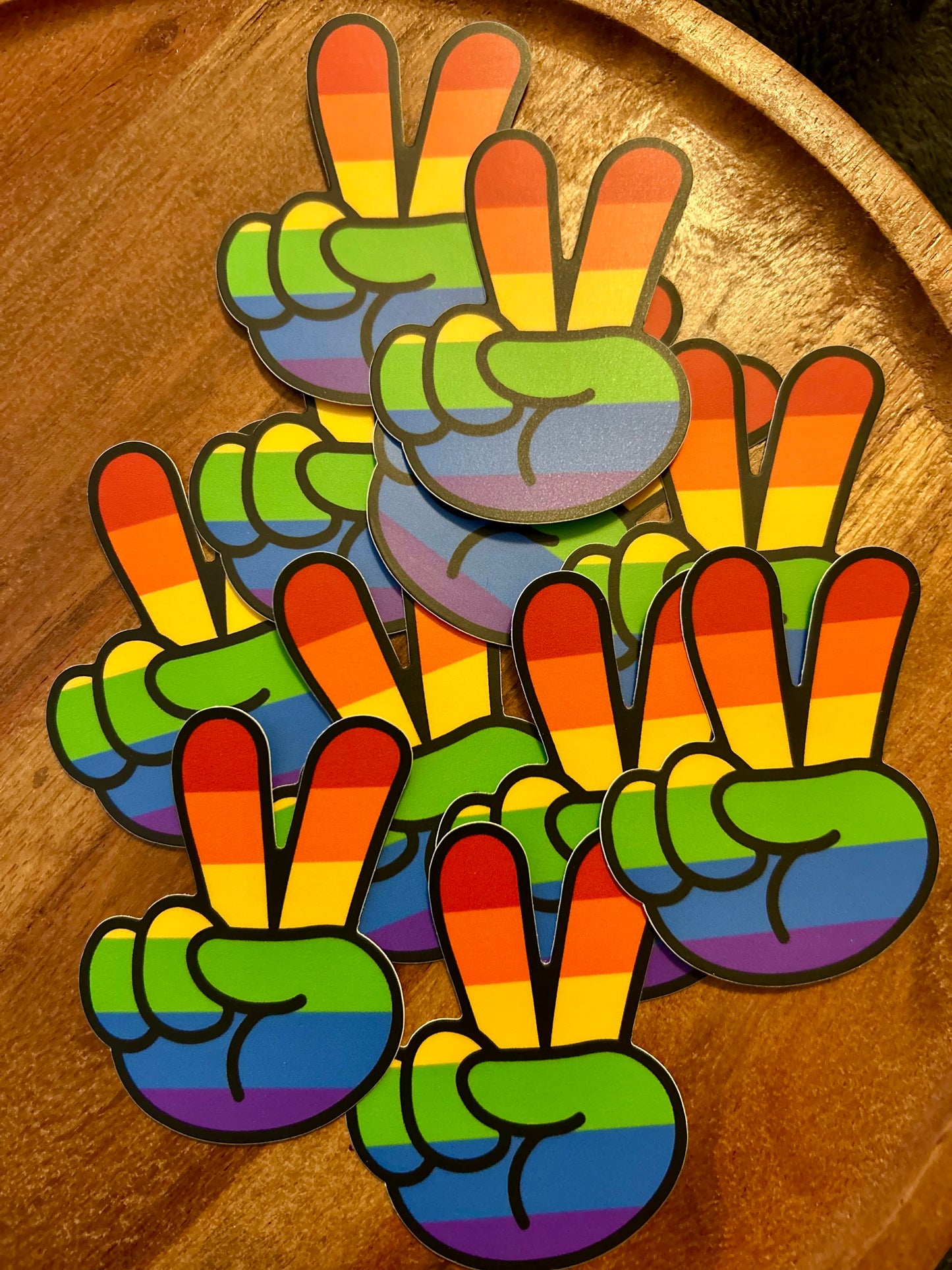 Pride peace sticker
