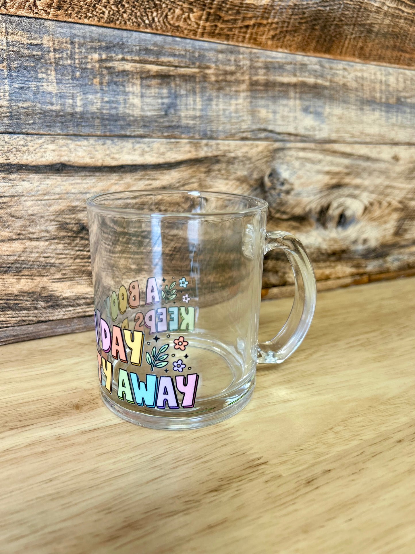 Coffee & Books Glass coffee mugs