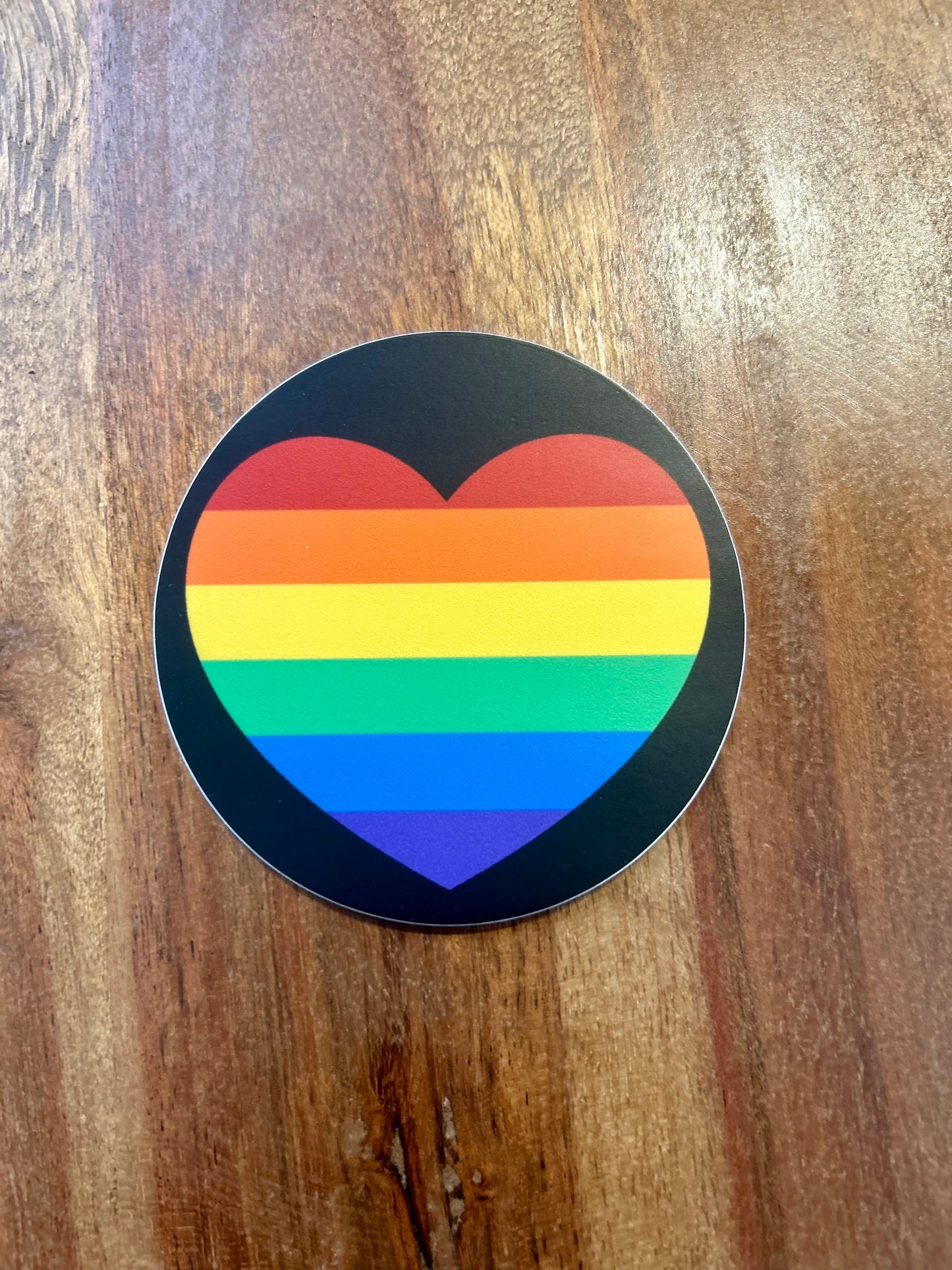 Pride heart sticker