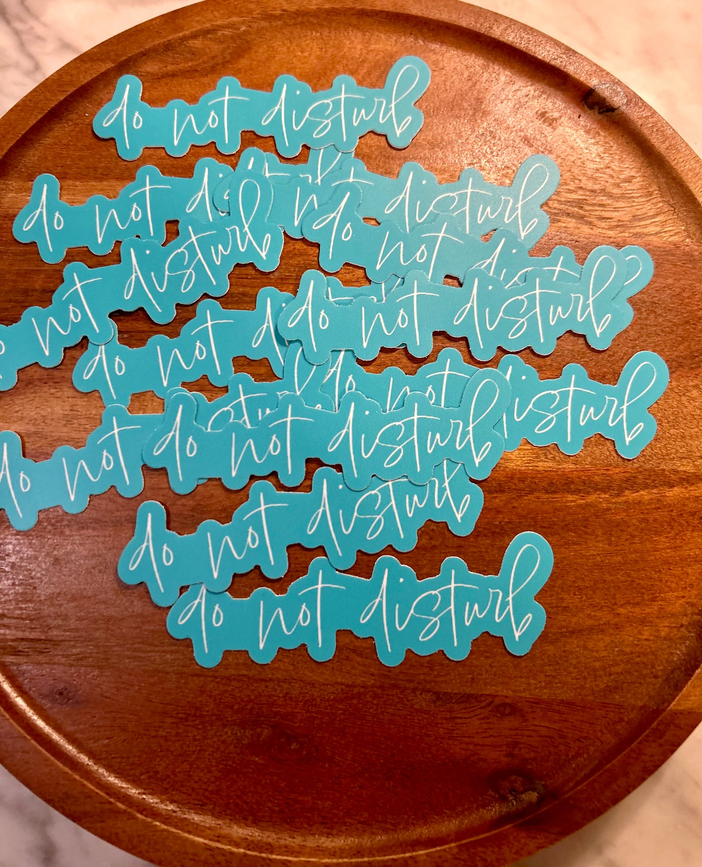 Do not disturb sticker • aqua