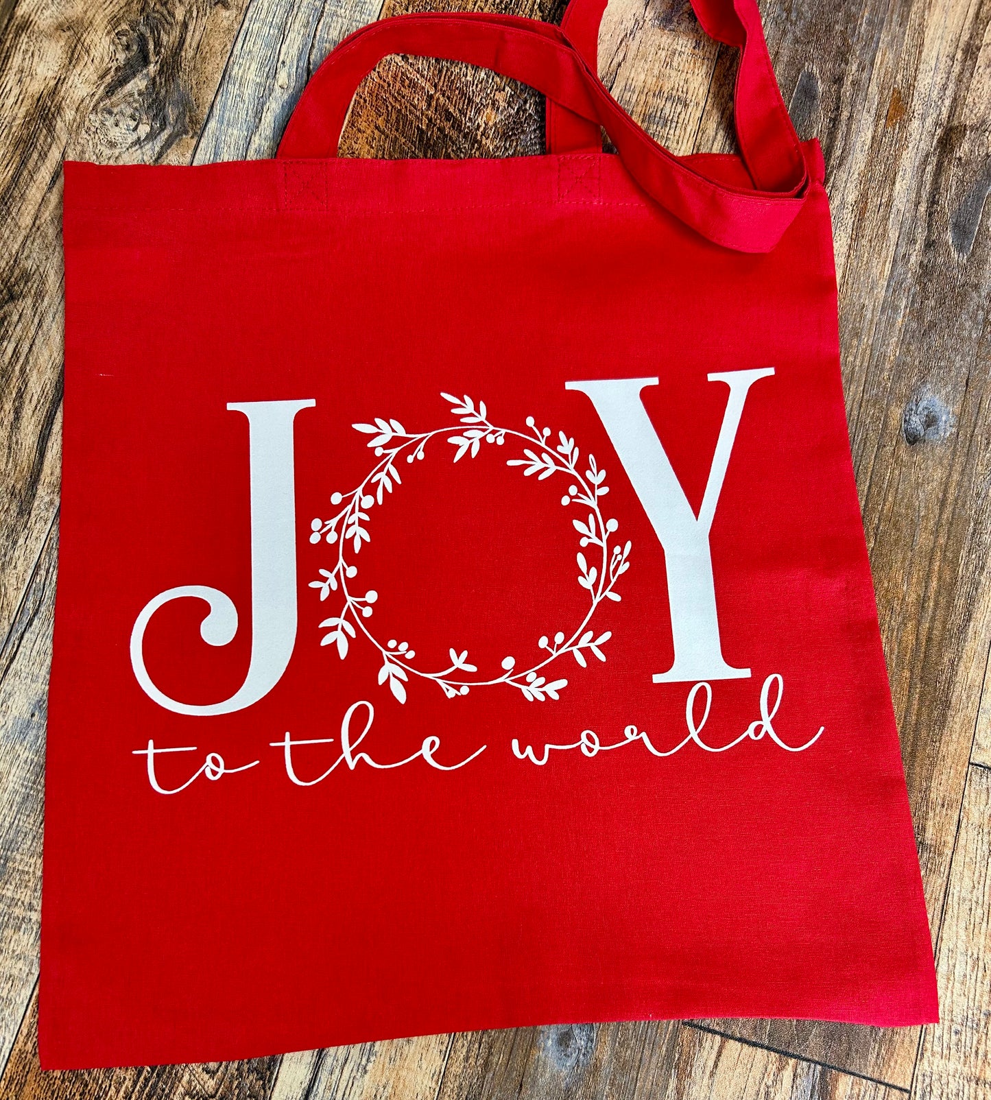 Joy to the World Red Tote Bag