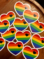 Pride black heart magnet