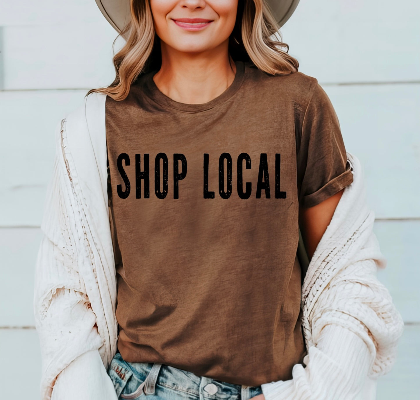 Shop local • distressed