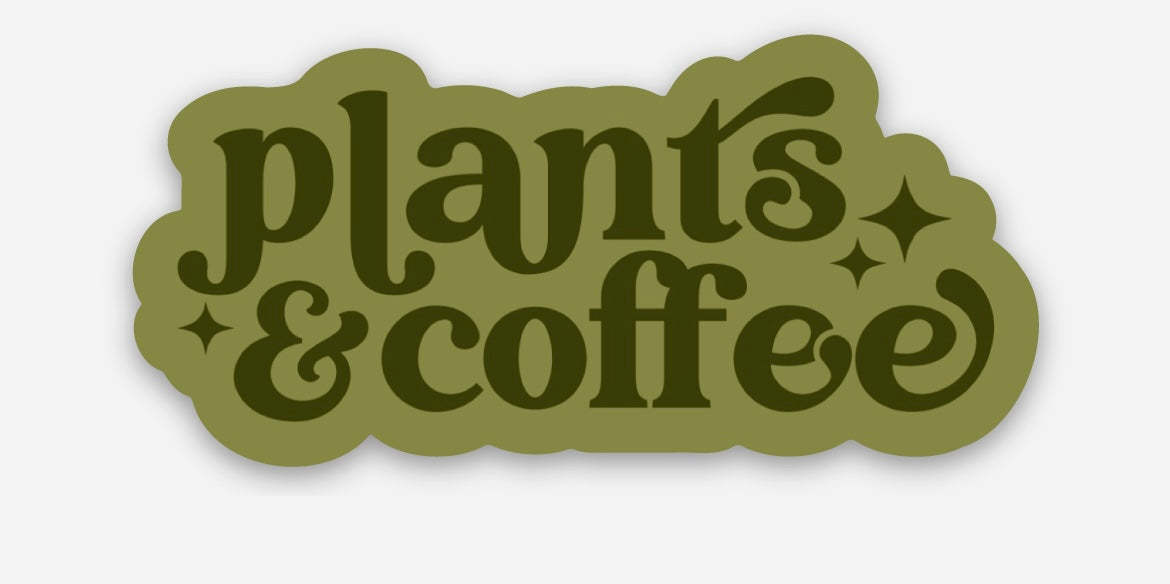 Plants & Coffee Magnet • green