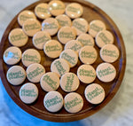 Plants & Coffee button • sage