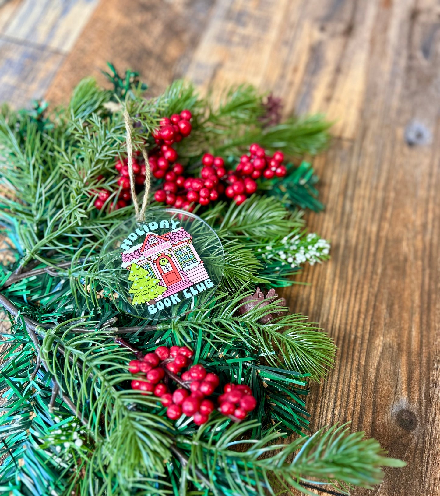Holiday Book Club ornament