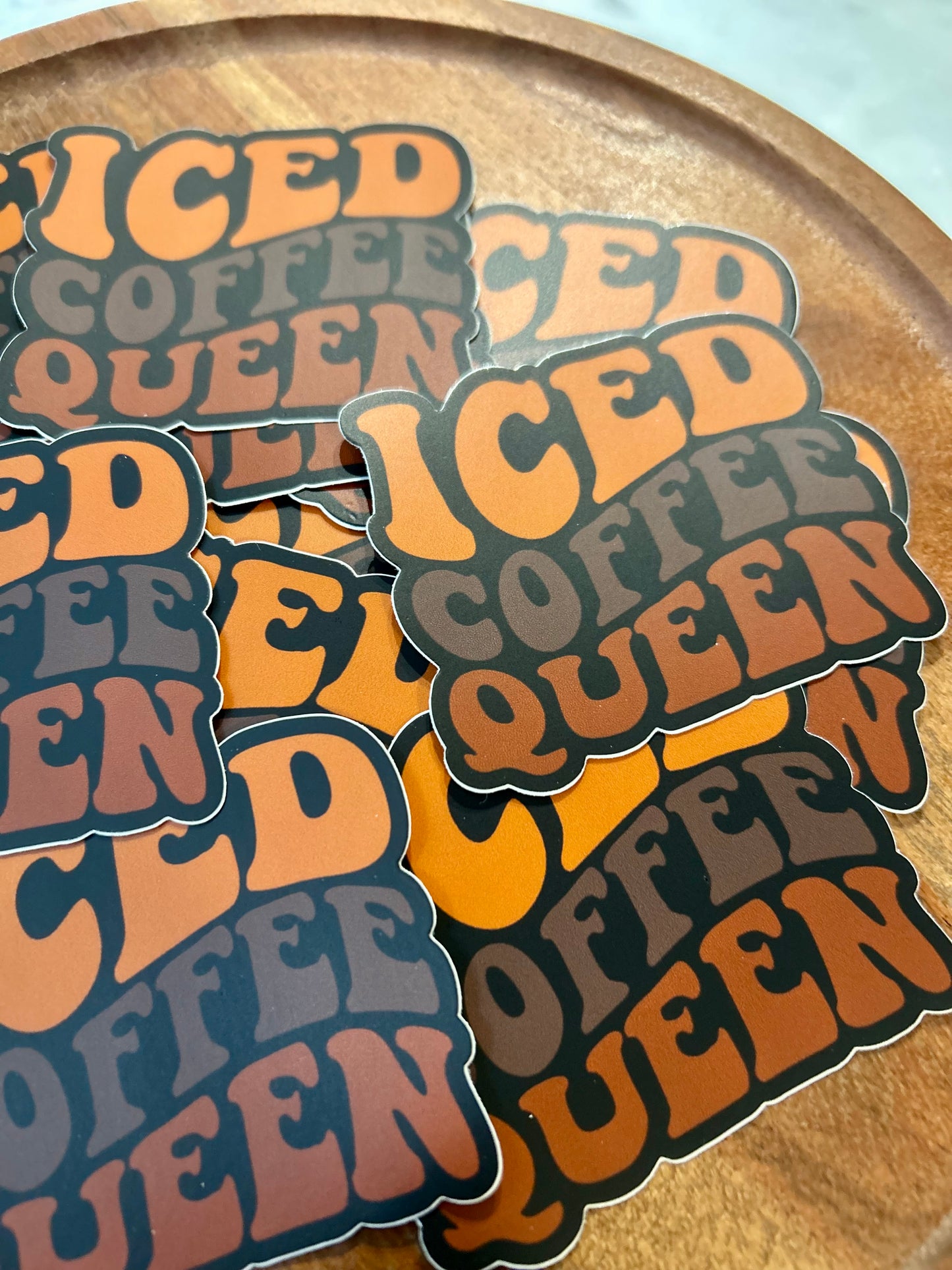 Iced Coffee Queen sticker