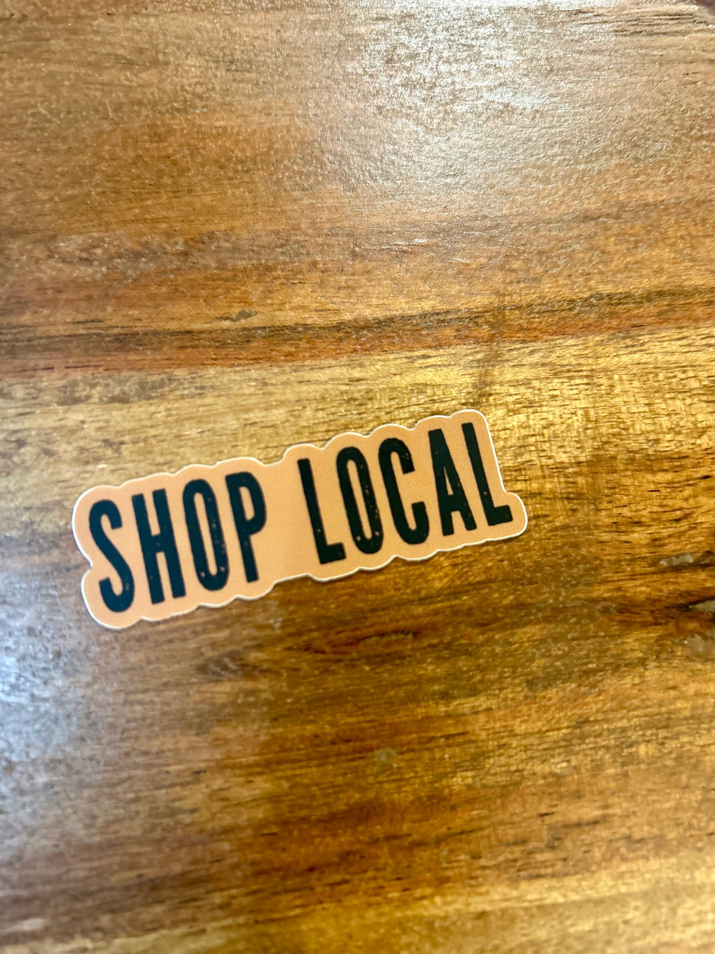 Shop Local Sticker • toasty brown