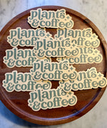 Plants & Coffee Sticker • sage