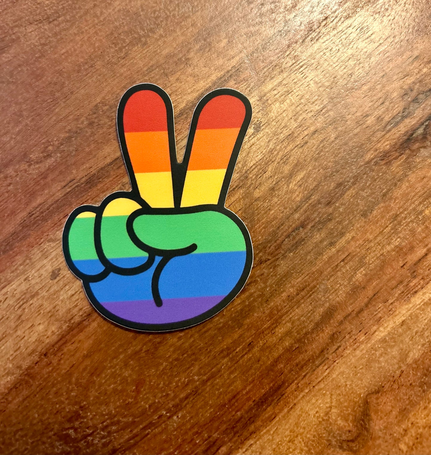 Pride peace sticker