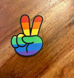 Pride peace sticker