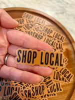Shop Local Sticker • toasty brown