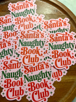 Santa’s naughty book club sticker