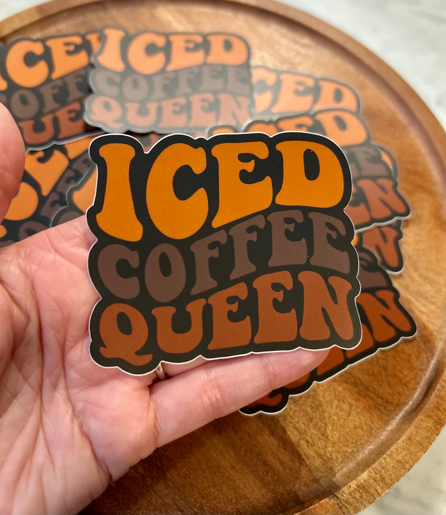 Iced Coffee Queen sticker