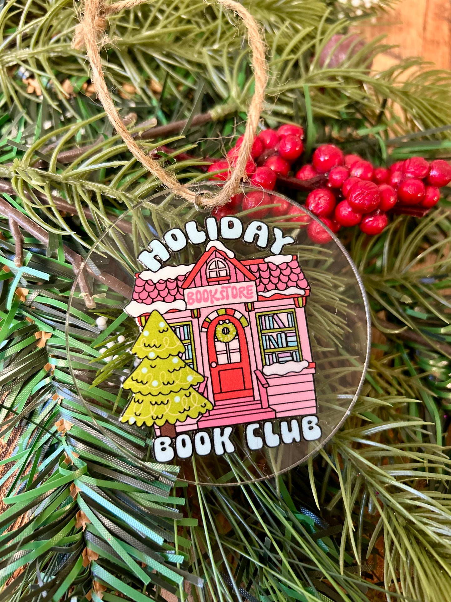 Holiday Book Club ornament