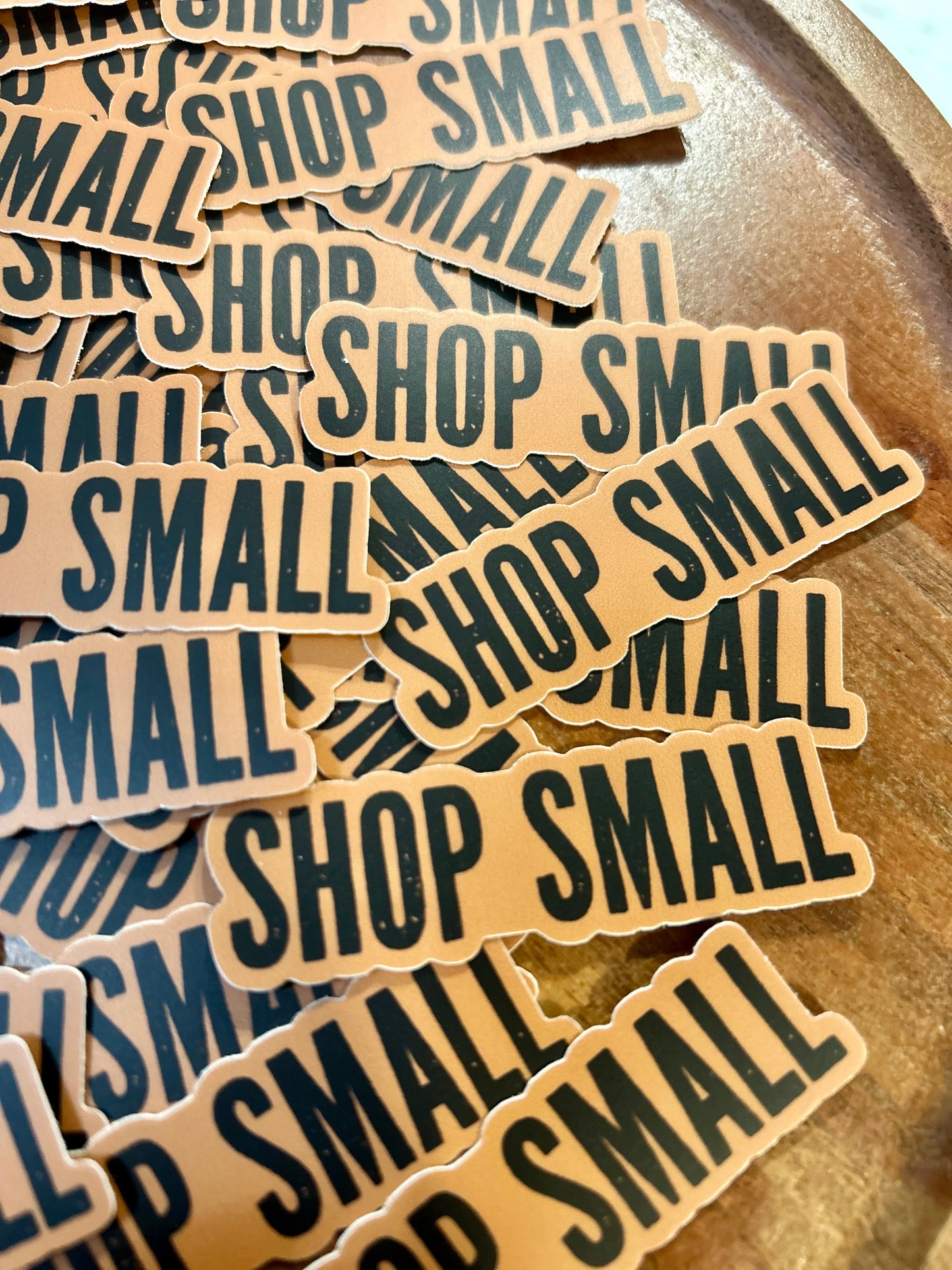 Shop Small Sticker • toasty brown