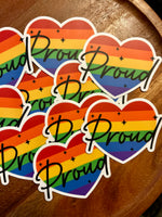 Proud heart sticker