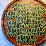 Plants & Coffee Sticker • green