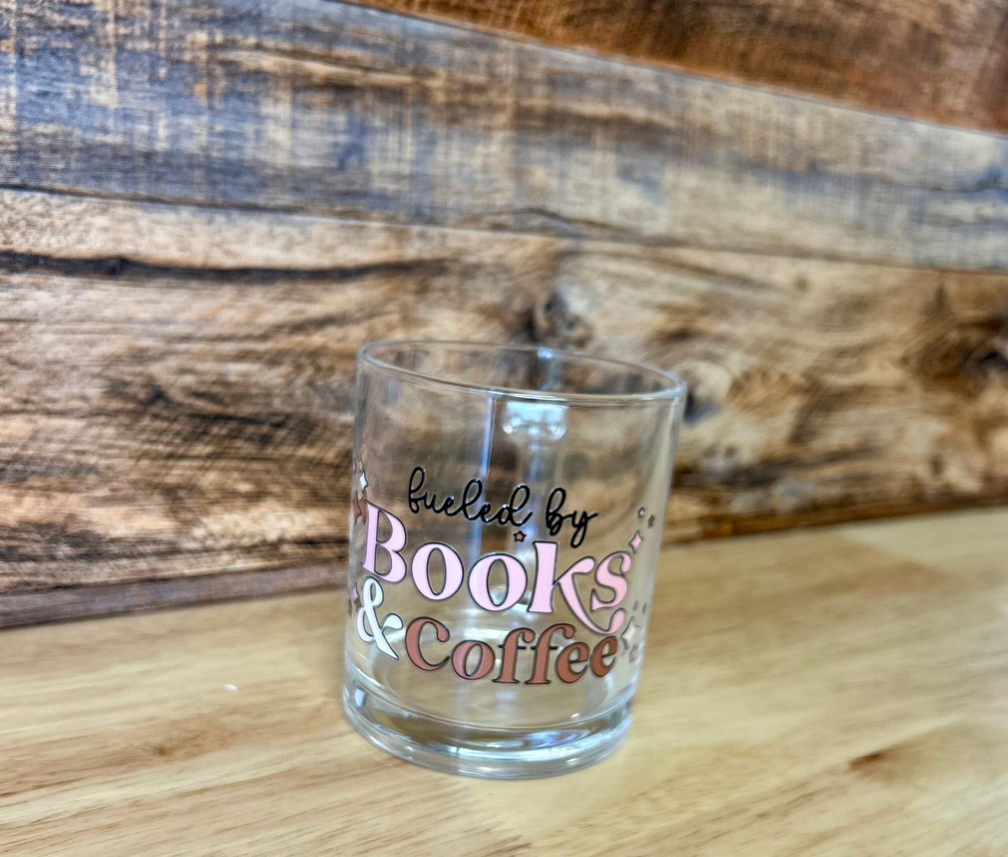 Coffee & Books Glass coffee mugs