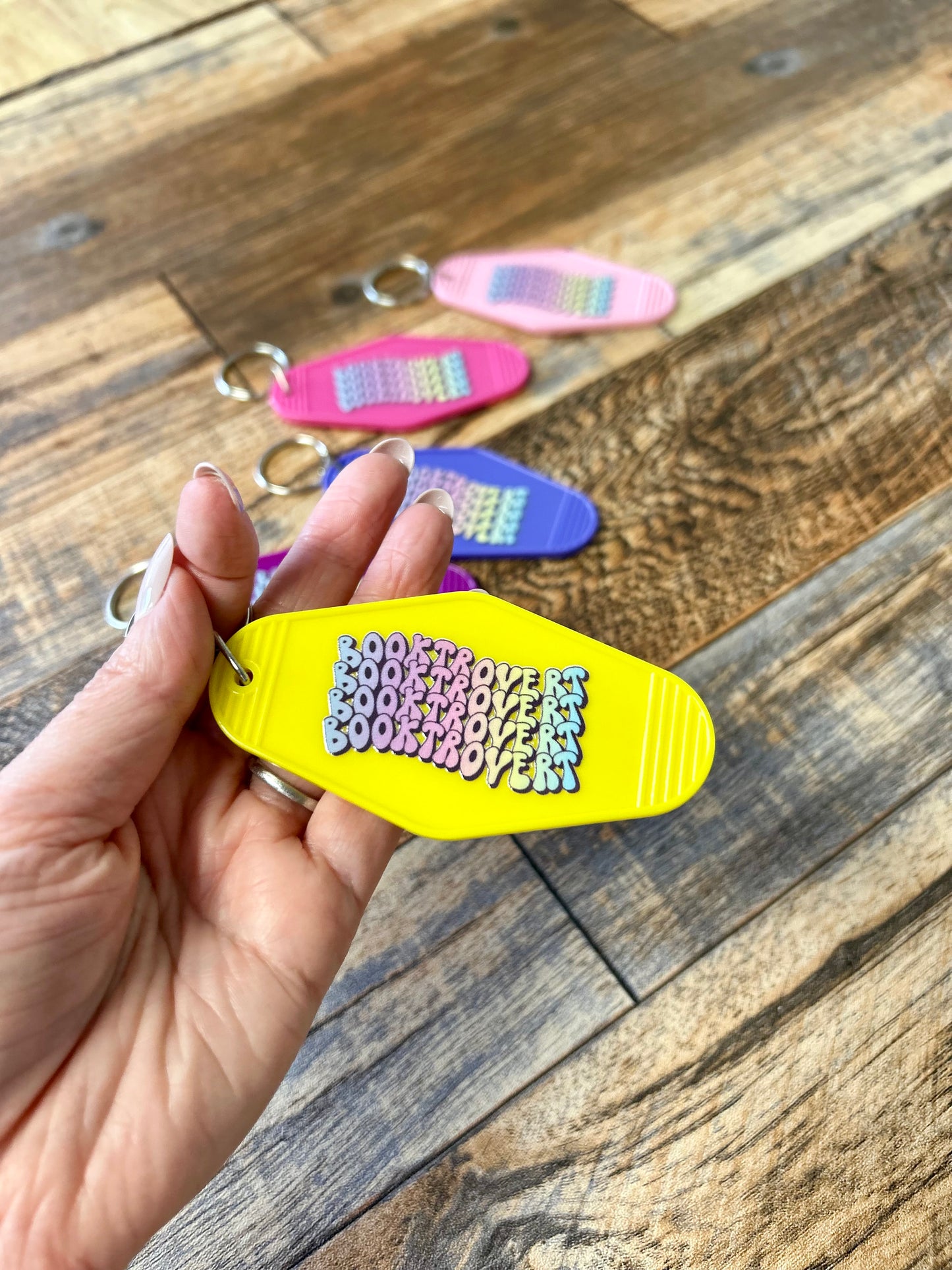 Booktrovert keychain
