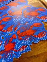 East Coast Lobster sticker • blue