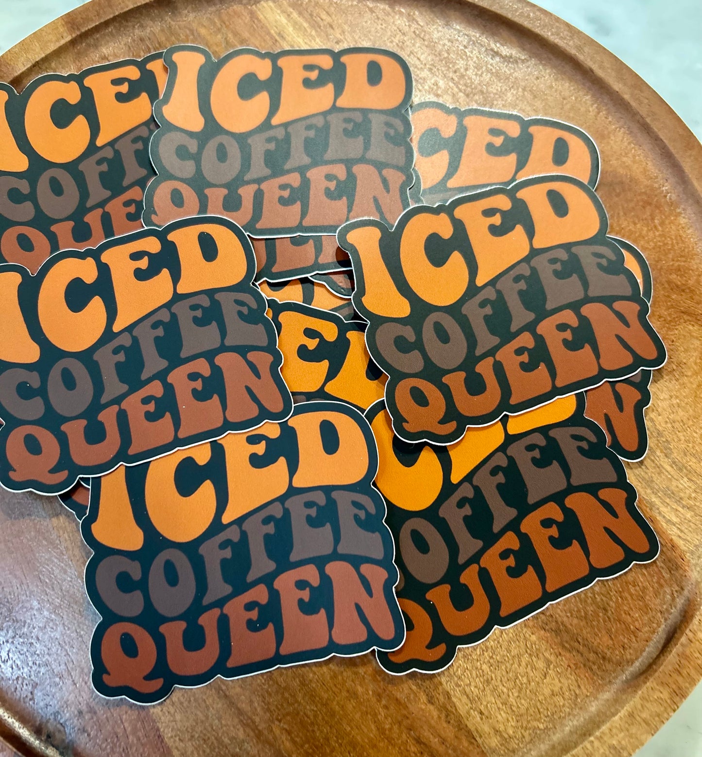 Iced Coffee Queen sticker