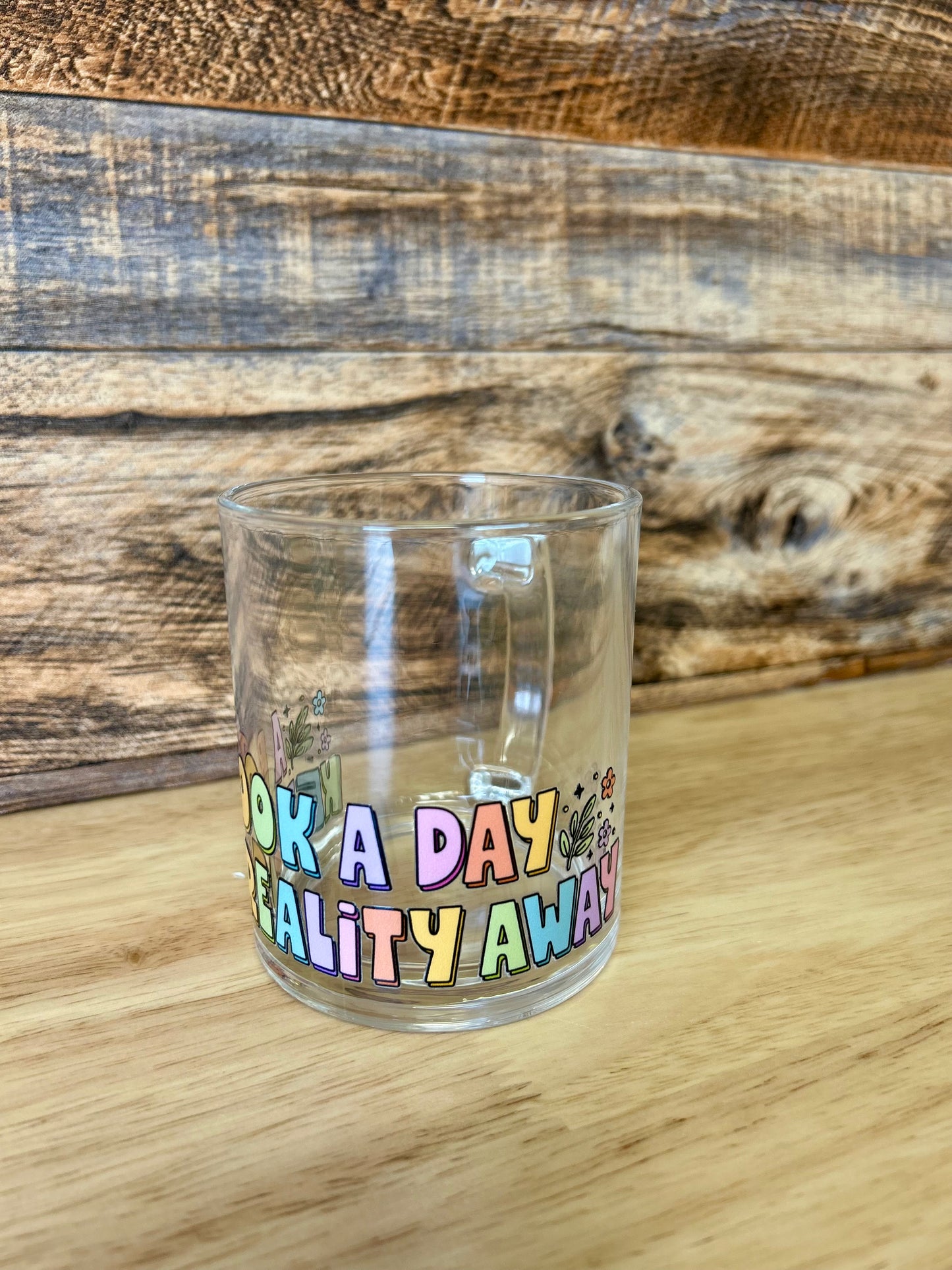 Coffee & Books Glass coffee mugs