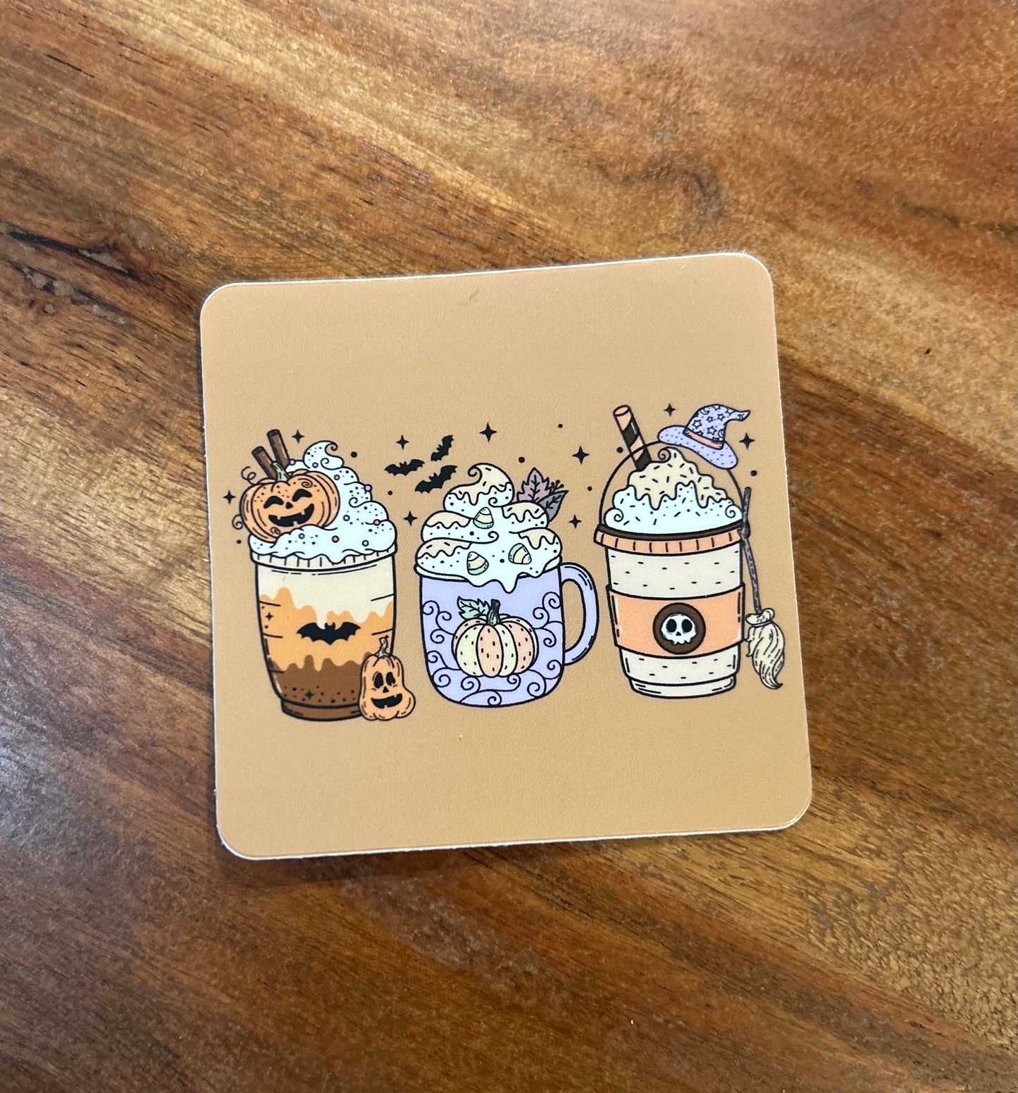 Fall drinks sticker