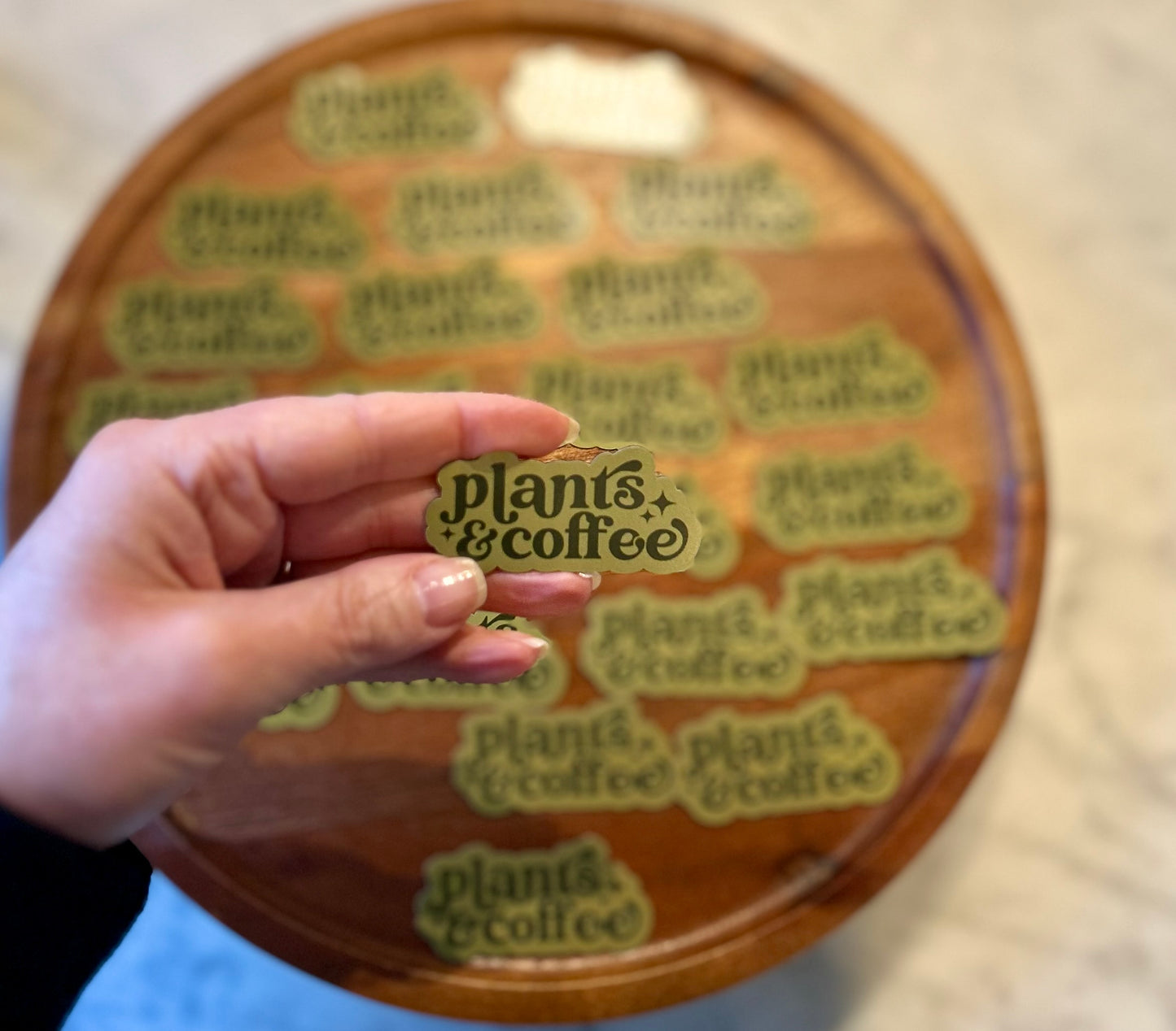 Plants & Coffee Magnet • green