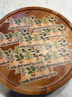 Easily distracted by plants sticker • brown