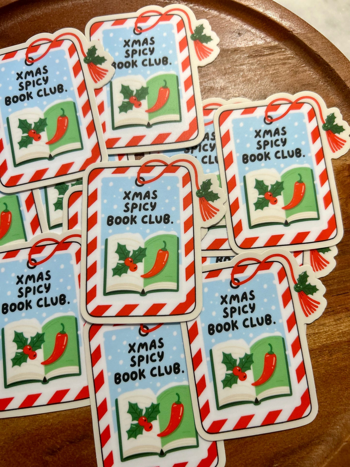 Xmas Spicy Book Club sticker