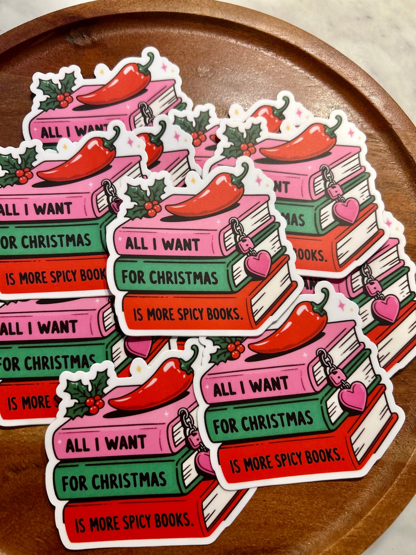 All I want for Christmas is more spicy books sticker