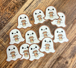 Ghostie latte sticker