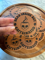 Dead Inside Sticker • brown