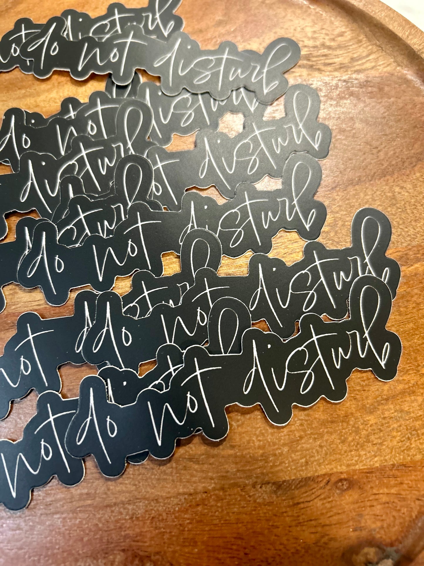 Do not disturb sticker • black